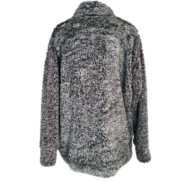 Weatherproof Vintage Ladies' Cozy Sherpa Teddybear Pullover Jacket in Granite XL - Picture 6 of 16